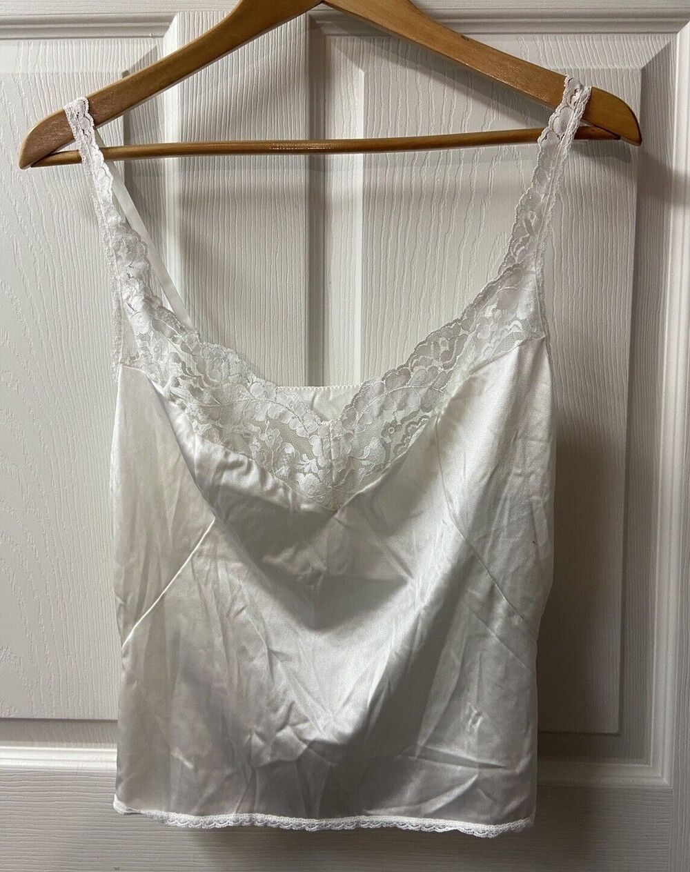 Vintage Vassarette Camisole Slip Top Cami Womens Large Lingerie Made in USA